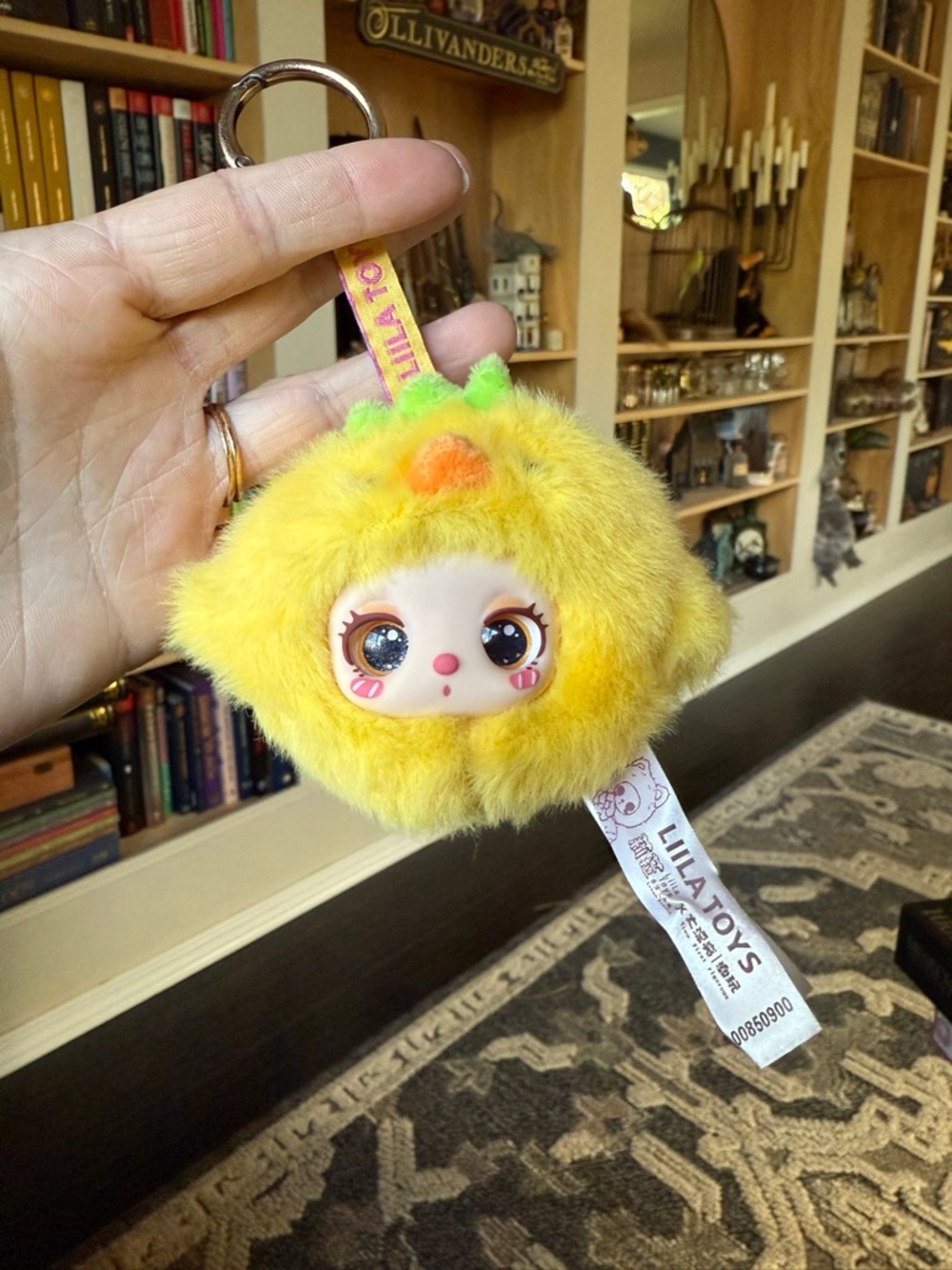 BOGO LiliToys Yellow Plush Chick Keychain Pom-Pom